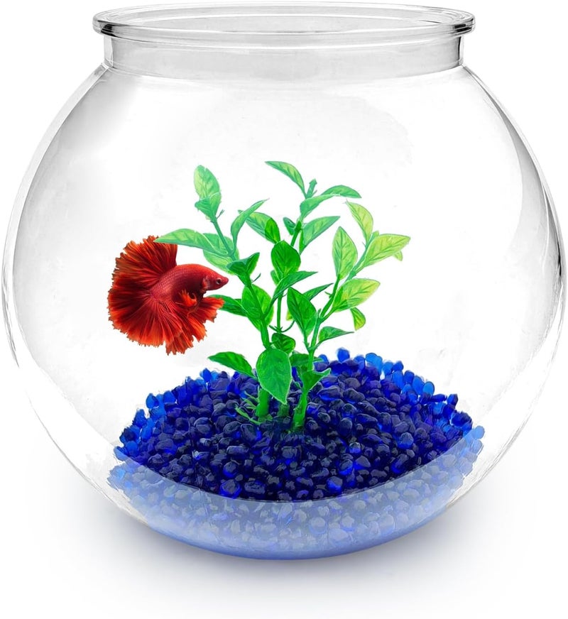 Newpol Mini Plastic Aquarium Starter Kits, Fish Tank (0.8Gallon/ 3L) - Image 1